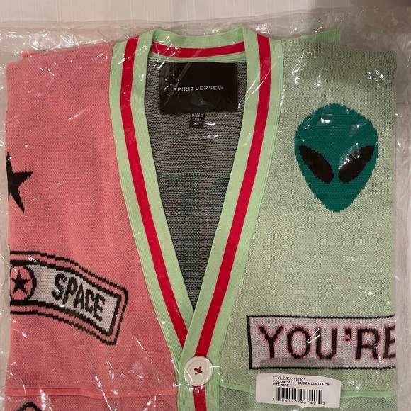 New! Spirit Jersey Space Cardigan - Picture 4 of 4
